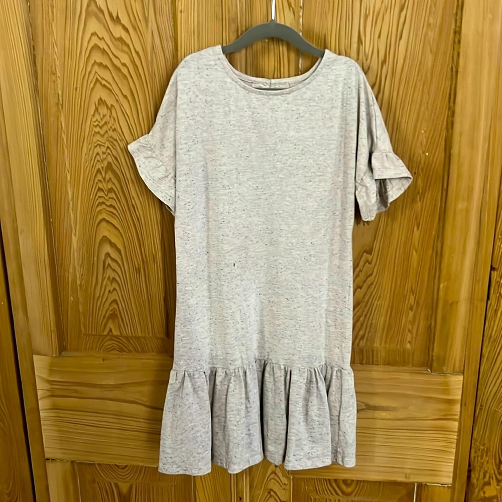 Carrement Beau heathered ruffle dress